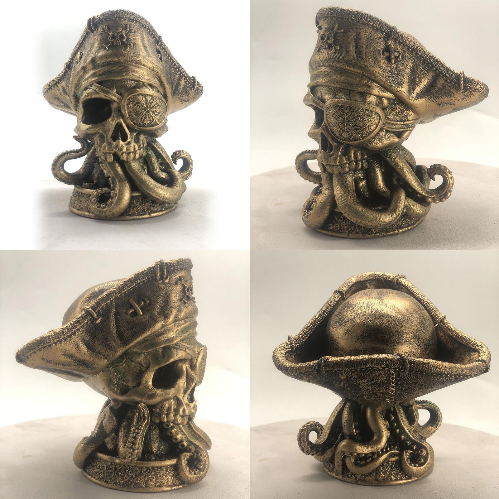 Amazon.co.jp: キャプテンタコの頭蓋骨像、モンスターフィギュア